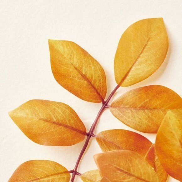 9.5" Faux Golden Ash Leaf Stem - Hearth & Hand Magnolia - Fall 2023 Target - Picture 3 of 7